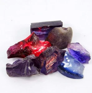 Natural 48.85 Ct Lot Beautiful Color Changing Alexandrite (ALX) Rough Loose Gems - Picture 1 of 4