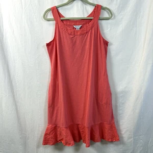 Tommy Bahama Kleid Damen M Marina Slub kurz ärmellos leicht Pomodoro Taschen - Bild 1 von 7