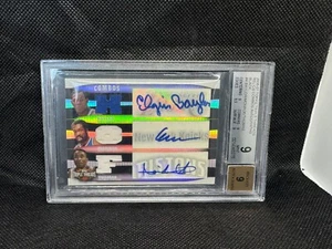 2006-07 Triple Threads BLACK 1/1 Triple GAME USED Patch Auto Autograph BGS 9/9! - Picture 1 of 2