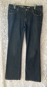Mossimo Supply Damen Jeans Dunkelblau Größe 13 Bootcut Denim - Bild 1 von 5