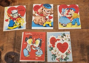 Tarjetas de San Valentín, divertidas de colección, cordialmente tuyas, usadas no usadas, cuantía 5, - Imagen 1 de 18