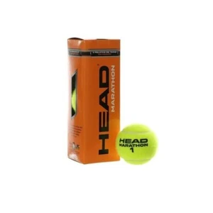 HEAD Marathon Tennis Balls Box Of 3 Pressure Free Core Yellow All Court Surfaces - Picture 1 of 6