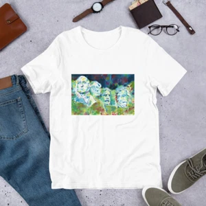 Camiseta UNISEX - MONTE RUSHMORE - acuarela - tela traje camisa ropa - Imagen 1 de 6