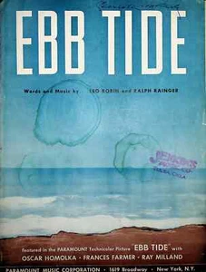 Vintage Noten EBB TIDE Leo Robin Ralph Rainger 1937 - Bild 1 von 4