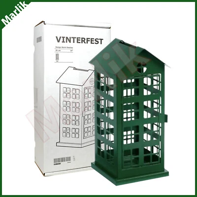 Candelabro IKEA VINTERFEST 14”, Candelabro Bloque Ikea, Casa/Verde, Nuevo Foto 1 de 2