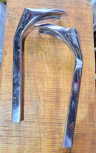 1959 Chrysler New Yorker Windshield A Pillar Trim Chrome Left Right Outer Hemi  - Picture 1 of 8
