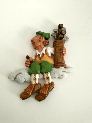 David Frykman Whimsical The Golfer Wall Hanging Plaque 2000 Cover