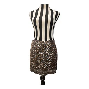 Vintage 2000s Gudi Sequin Beaded Jewel Mini Skirt Nashville Bachelorette Sz 2 32 - Picture 1 of 9