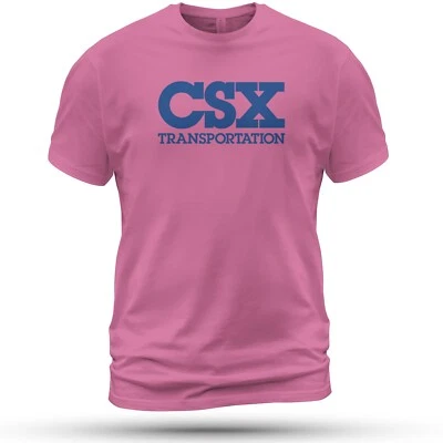 Camiseta CSX Transportation Railroad Logo Divertida Talla S-5XL Hecha en EE. UU. Foto 1 de 2