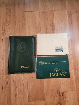 Juego manual del propietario Jaguar XJ6 1990 vintage con carpeta Foto 1 de 4