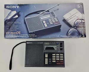 PIEZAS/REPARACIÓN Sony ICF-7600DS Receptor Sintetizado Radio En Caja con Adaptador de Antena - Imagen 1 de 24