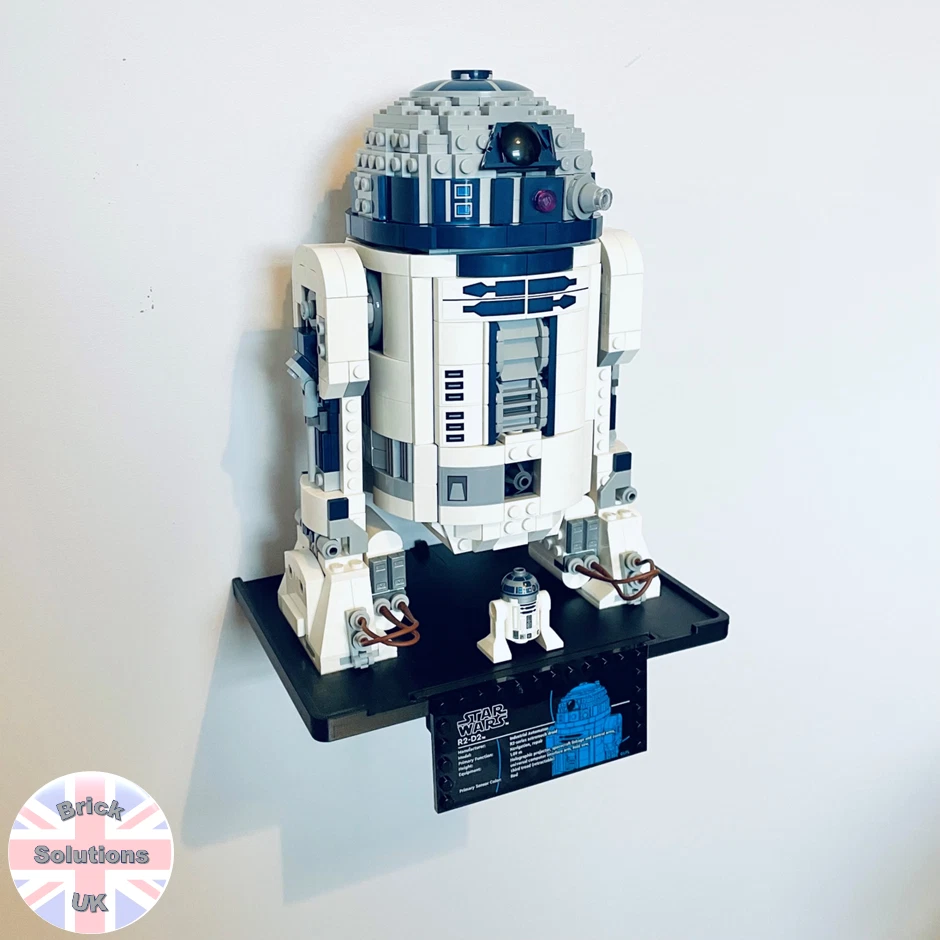 BRICK SOLUTIONS UK Montaggio a parete per LEGO Star Wars R2-D2 75379