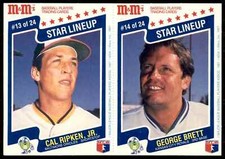 1987 M&M's George Brett Cal Ripken Jr. Panel #14 13