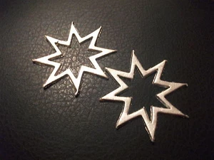 Wachsornament, Wachskunst, Stern - silber, Kerze selbst gestalten - Picture 1 of 1
