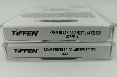 Tiffen 82mm Black Pro-Mist 1/4 Filter & Circular Polarizer Filter Set 2 Filters - Image 1 of 4