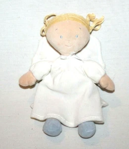 Kleine Prinzessin nordamerikanischer Bär 9 Zoll Plüschpuppe Zöpfe Engel weiß blond  - Bild 1 von 7