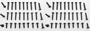 20 BLACK DASH INSTRUMENT BEZEL & 40 INTERIOR SCREWS! FOR 1973-1987 GM GMC PICKUP - Picture 1 of 11