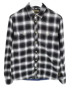 Camisa regular CHEVIGNON Legend Label para hombre MEDIANA gruesa a cuadros abotonada - Imagen 1 de 7