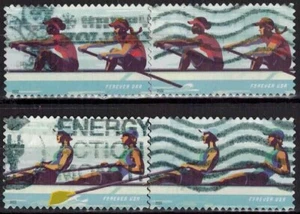 Francobolli USA: 2022 Canottaggio Donna, SC 5694-7 (4) Usati Fuori Carta - Foto 1 di 1