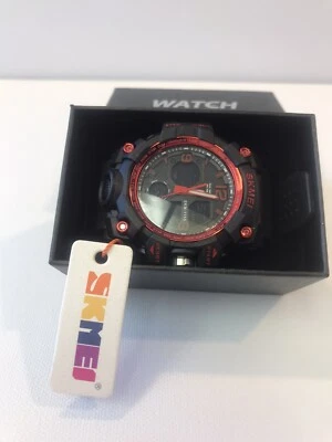 SKMEI Men’s New Black And Red SKM-1155 - Image 1 of 4