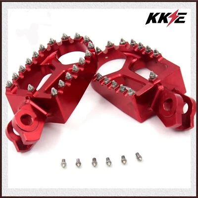 Reposapiés KKE Billet estriberas reposapiés para Suzuki RMZ450 RMZ250 2010-2015 rojo Foto 1 de 4