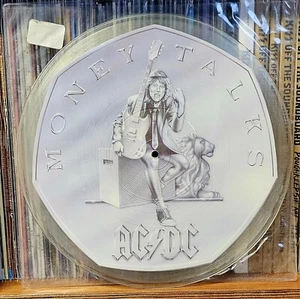 AC/DC - Money Talks + Flyer - WEA 1990 vinyl picture disc (EX) - Picture 1 of 3