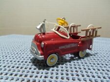 Fire Engine Pedal Car perfect for Boy's Room or Toy Shop by Hallmark 1995