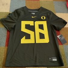 Nike Oregon Ducks #58 Yellow/Sequoia Green Youth Size: Large NWT Jersey