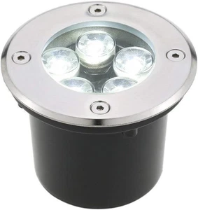 Faretto Led Segnapasso Calpestabile da 5 Watt Luce Bianca Fredda 6500K - Picture 1 of 4
