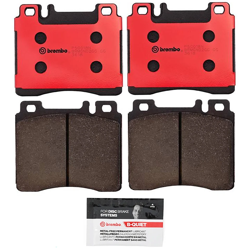 Kit de pastillas de freno delanteras cerámicas Brembo P50018N para 94-99 S500 S600 / 92-93 500SEL Foto 1 de 4