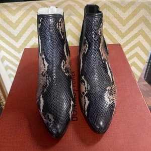 donald pliner donna mezzo stivaletto 6 M multicolore tacco basso - Foto 1 di 6