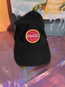 American Needle Drink Coke Cola Patch Hat Cap Black  - Picture 1 of 4