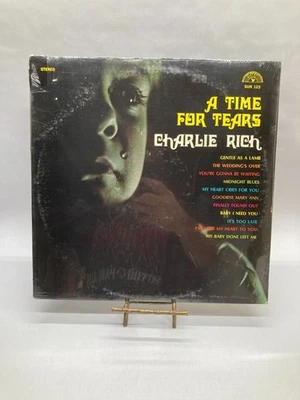 Charlie Rich A Time For Tears Vintage Vinyl LP 1970 Sun Record SUN -123 - Image 1 of 4