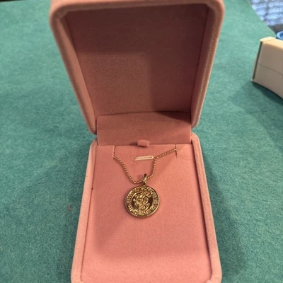 MELINDA MARIA ASTROLOGICAL ZODIAC ICON CHARM NECKLACE CANCER MEDALLION-NEW - Image 1 of 4