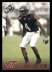DeAngelo Hall 2004 Press Pass Gold Card #G41 Virginia Tech Hokies - Picture 1 of 2