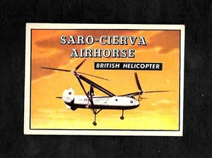 1952 TOPPS WINGS #154 SARO-CIERVA AIRHORSE - NM+++ HELICOPTER - 3.99 MAX SHIP - Bild 1 von 1