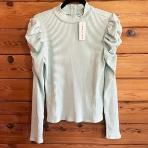 Janie and Jack NWT Blue Ruffle Sleeved Sweater Size 18 - Picture 1 of 7