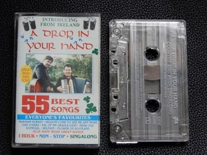 A DROP IN YOUR HAND 55 BEST SONGS COUNTRY & IRISH SINGALONG CASSETTE TAPE ALBUM - Picture 1 of 5