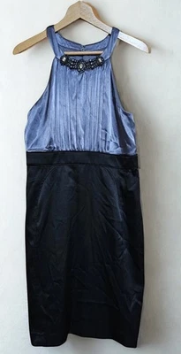 Vestido Jones Studio Gris/Negro Ocasión Especial Talla 14 Nuevo con Etiquetas Foto 1 de 4