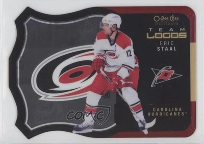 2015-16 O-Pee-Chee Platinum Team Logo Die-Cuts Eric Staal #T-6 - Image 1 of 2