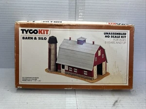 Tyco Ho Scale Barn And Silo Kit #777004 Train Set Layout - Picture 1 of 3