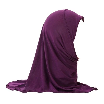 2-6岁儿童女孩头巾Amira头巾穆斯林帽披肩头巾伊斯兰包裹 — 第 1/4 张图片