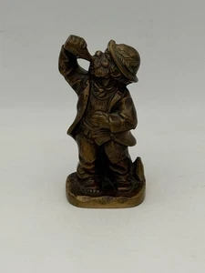 472/ Dekorative Bronze Figur DER TRINKER Figurine Drunken Man Vintage ca. 12cm - Bild 1 von 4