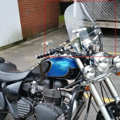 Parabrisas transparente 19"x17" para Triumph Bonneville Speedmaster Cruiser Foto 1 de 4