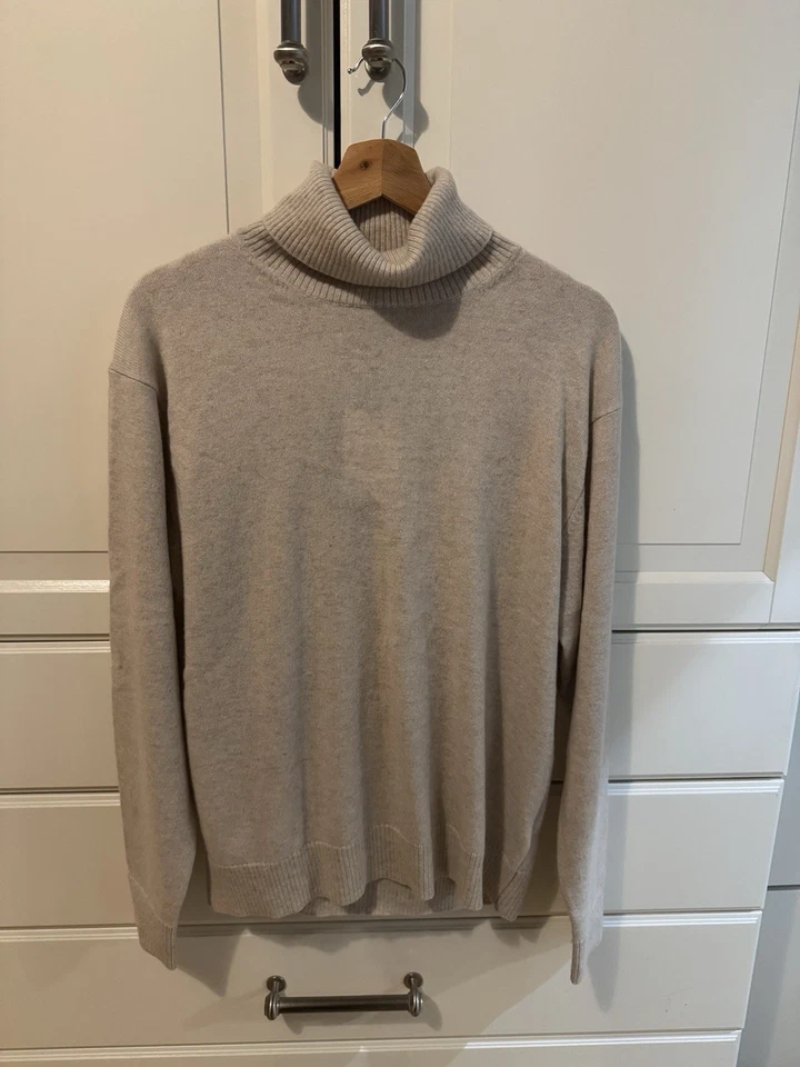 marks and spencer autograph cashmere jumper oatmeal size 16 - Image 1 of 4