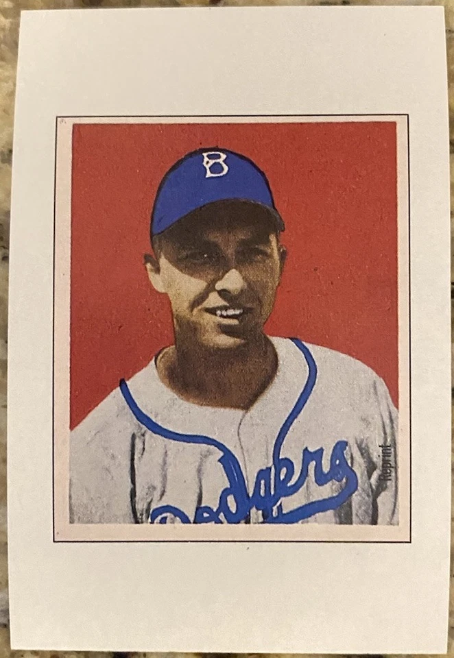 1989 Bowman Gil Hodges 1949 Inserir cartão de beisebol quase perfeito-estado perfeito FRETE GRÁTIS - Imagem 1 de 1