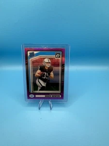 Brock Bowers RC 2024 Donruss Rated Rookie Pink Holo Prizm Optic Preview #394 - Picture 1 of 2