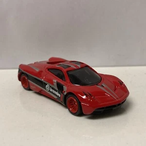 Hot Wheels CUSTOM W/REAL RIDERS Red Pagani Huayra - Picture 1 of 4