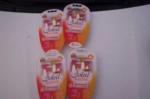 4 packs Bic Soleil Smooth 3 Blade Razors 4 Razors per pack 16 total New - Picture 1 of 1