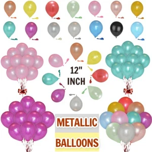 100 Pearlized Balloons & Balloon Curling Ribbons For Anniversaries Engagement UK - Picture 1 of 35